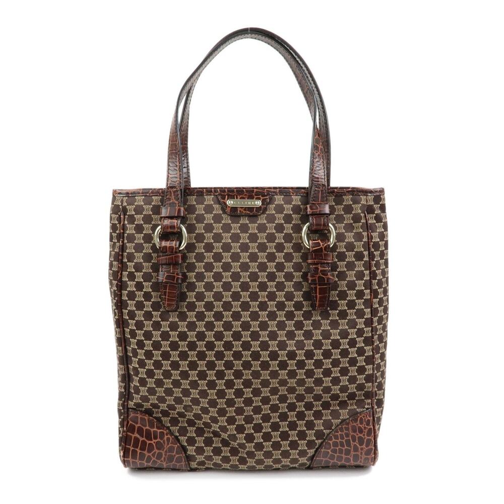 Celine Macadam Triomphe Tote Brown
